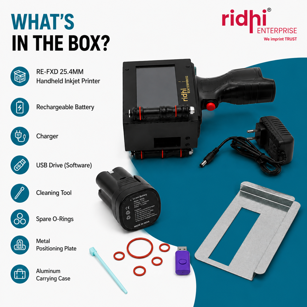 RIDHI FXD-25.4MM HANDHELD PRINTER