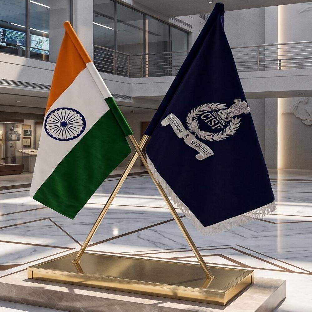 CISF CROSS FLAG