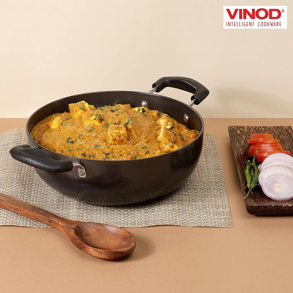 Vinod Cookware Hard Anodized Deep Kadhai