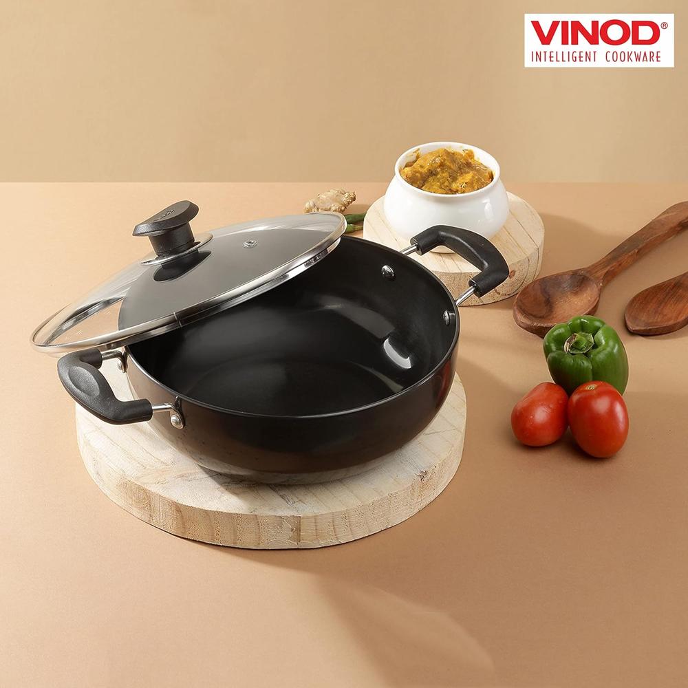 Vinod Cookware Hard Anodized Deep Kadhai