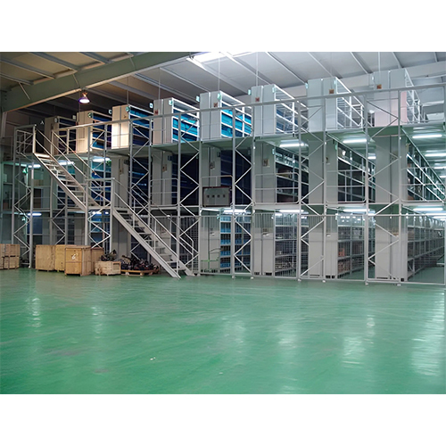 Multi tier mezzanine floor system