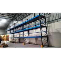 Heavy Duty Shelving - Steel Frame Up To 12m, Blue/black, Boltless Assembly, 5000kg Load Capacity