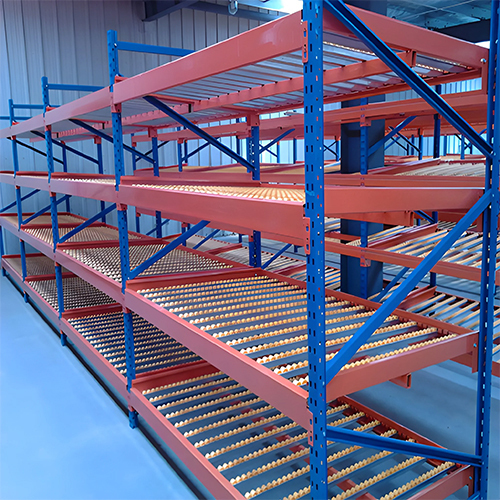 Carton flow storage rack