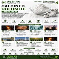 Calcined Dolomite - Usage: Used As A Metallurgical Flux In Steel Manufacturing