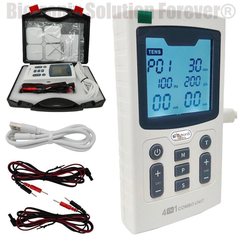 4 in 1 Combo Electrotherapy Unit for Physiotherapy