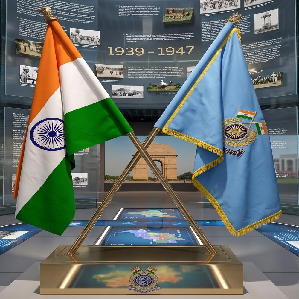 CRPF CROSS FLAG