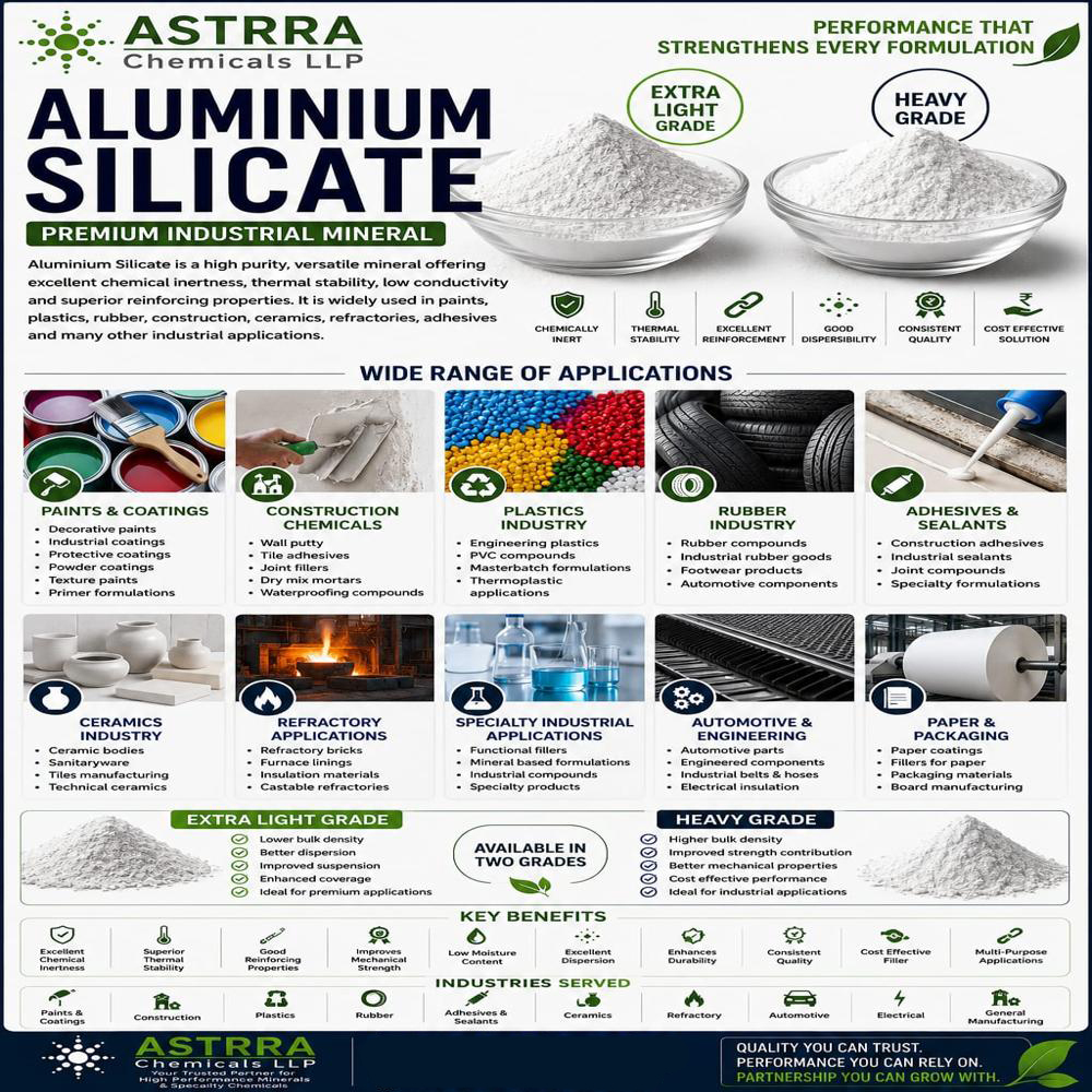 Aluminium Silicate - Usage: Used As A Functional Mineral Filler In Paints & Coatings