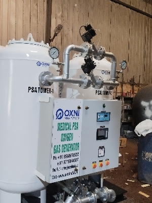 Medical Oxygen PSA Gas Plant - Industrial Steel, Skid Mounted, 5-200 Nm3/hr, PLC Controlled, Automatic Switch-Over
