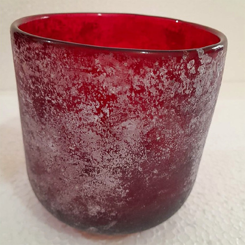 Buried Finish Pillar Candle Vase