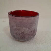 3.75x 4 Inch Buried Finish Cylindrical Pillar Candle Vase