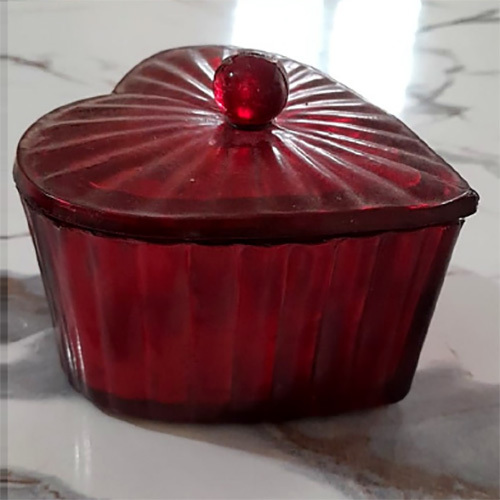 Press Dil Jar With Lid Candle Vase