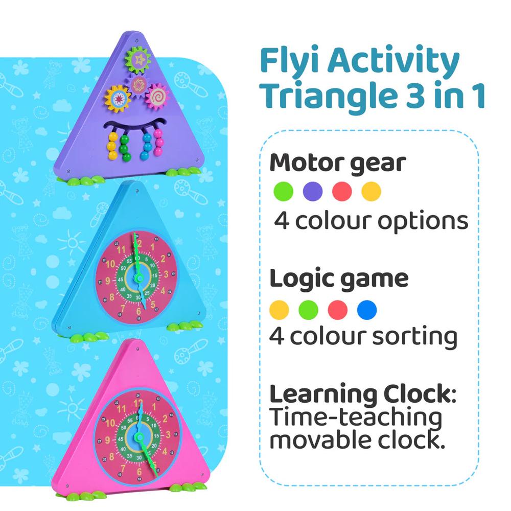 3 In 1 Activity Triangle - Age Group: 2-6