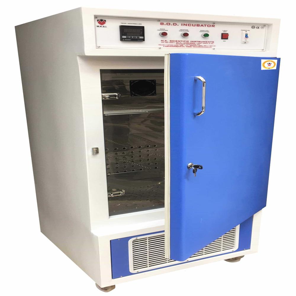 Ms Bod Incubator - Epoxy Coated Mild Steel, 90l, Stainless Steel Interior, Pid Controller | Forced Air Circulation, Digital Led Display, Adjustable Shelves