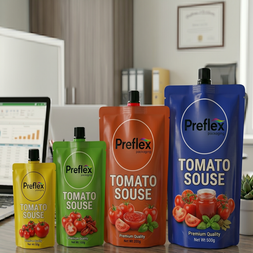 Ketchup Packaging - Air Consumption: 0.4 - 0.6 Mpa (Machine Based)