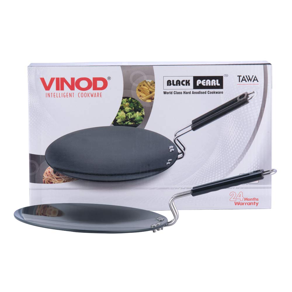 Vinod Black Pearl Hard Anodised Tawa