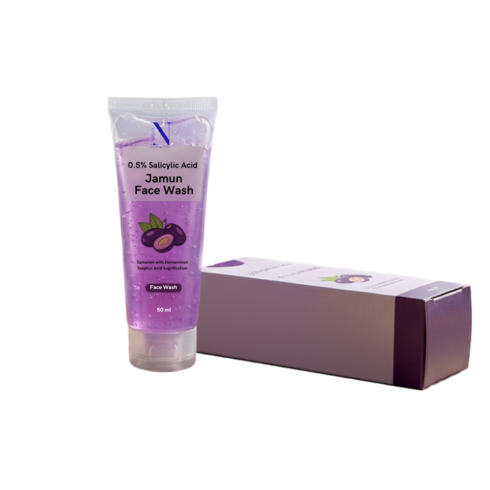 0.5% Salicylic Acid Jamun Face Wash Cleanser - Attributes: Smudge Proof