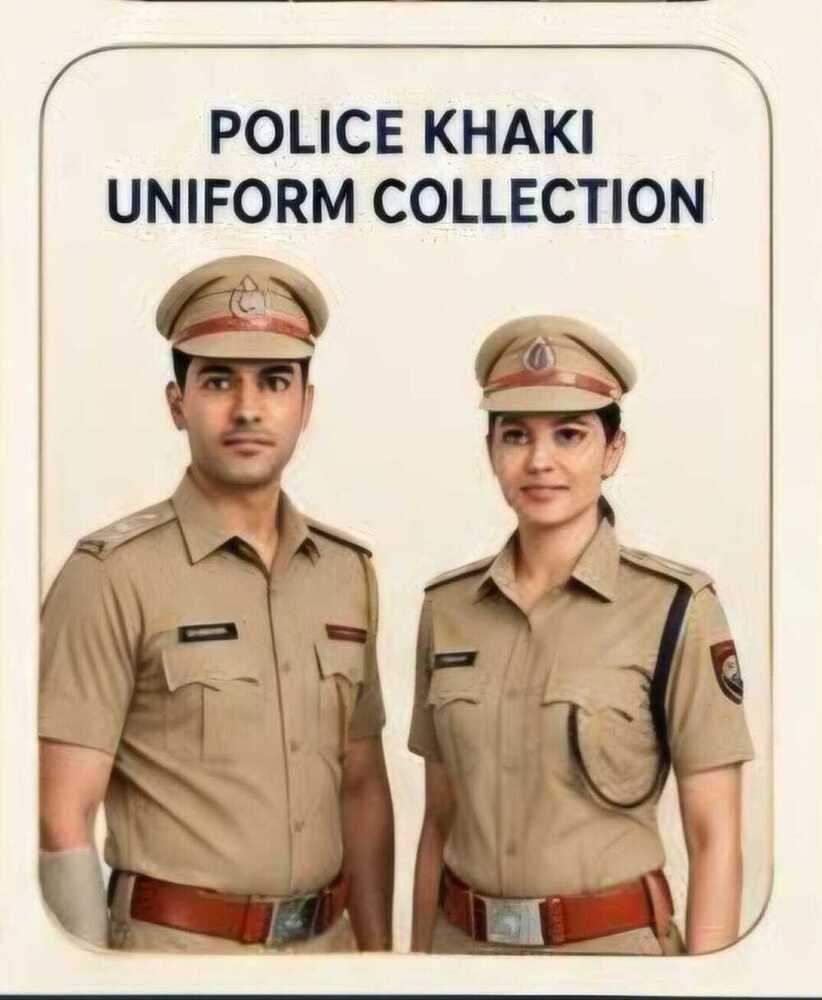 Police Khaki Uniform Fabrics