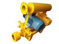 Twin Lobe Blower Silencer - Cast Iron/mild Steel, 650x400x500 Mm, Yellow Blue | Air Cooled, Oil Splash Lubrication, Low Noise <85 Db