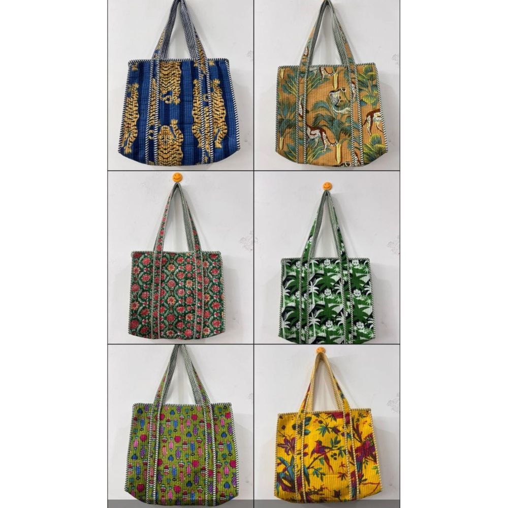 14x14 Small Quilted Tote Bag