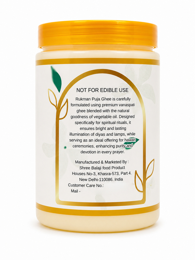 1 Ltr Rukman Jasmine Pooja Ghee