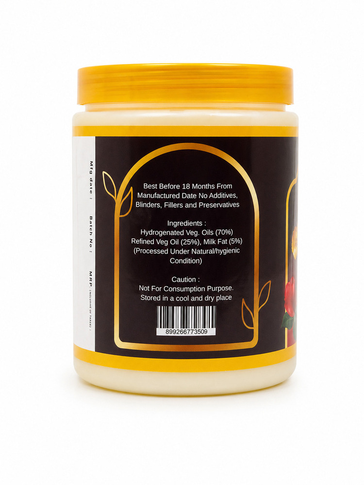 1 Ltr Rukman Rose Pooja Ghee