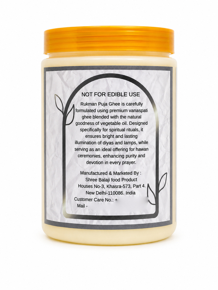 1 Ltr Rukman Mogra Pooja Ghee
