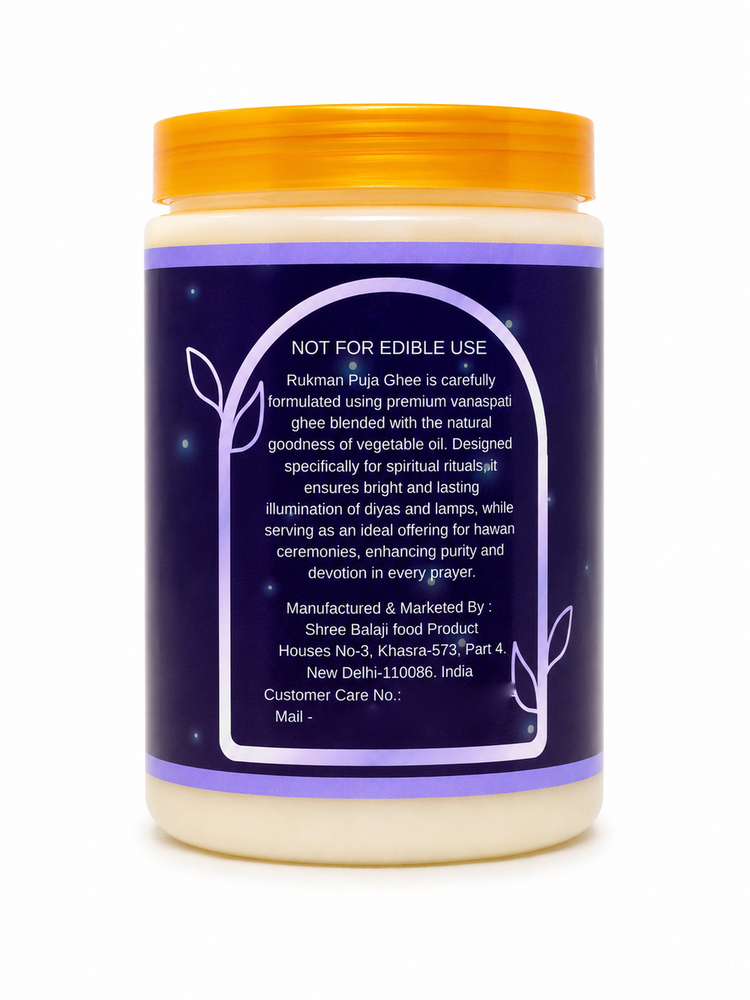 1 Ltr Rukman Raat Ki Rani Pooja Ghee