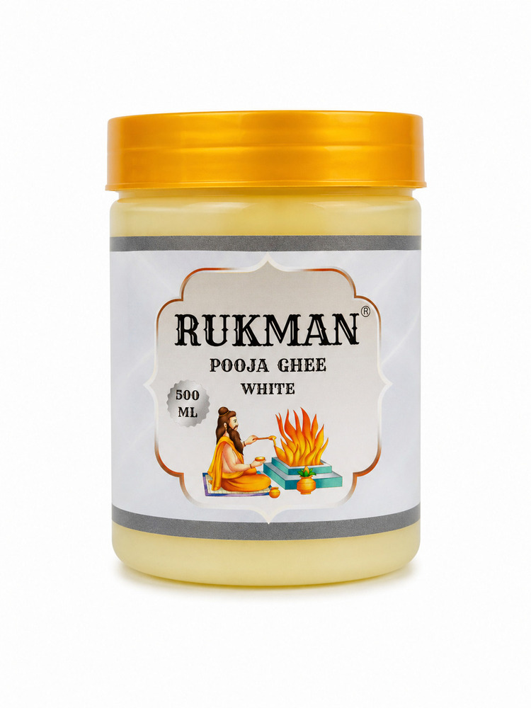 500ml Rukman White Pooja Ghee