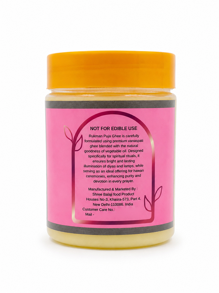 500ml Rukman Lily Pooja Ghee