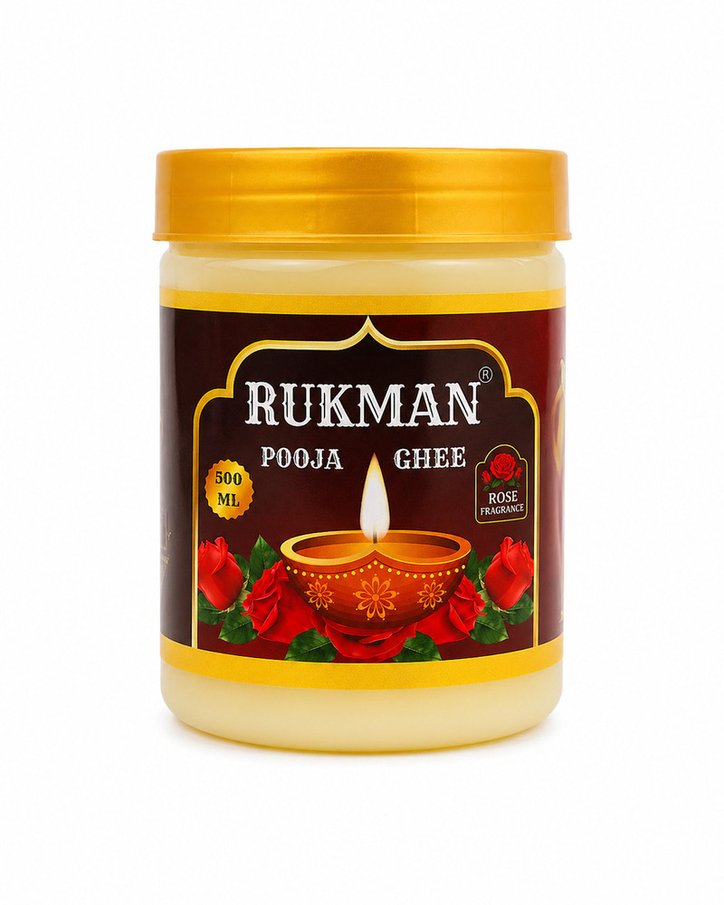500ml Rukman Rose Pooja Ghee 500ml Rukman Rose Pooja Ghee