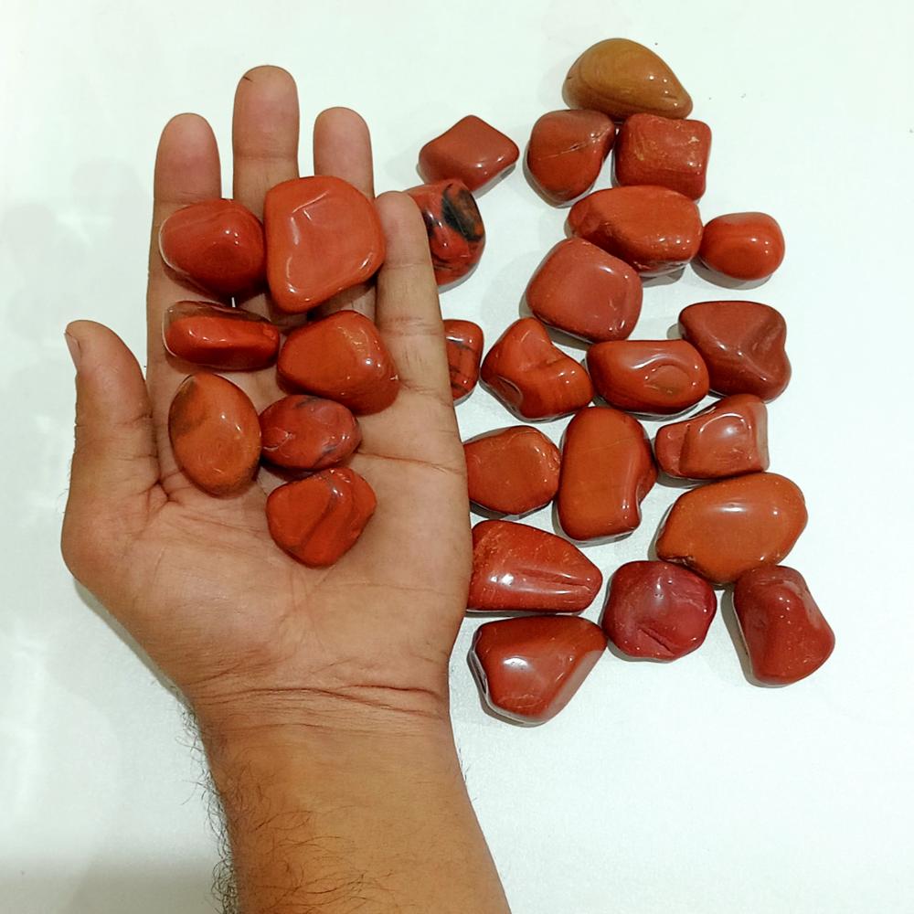 Red Polished Pebble Stone