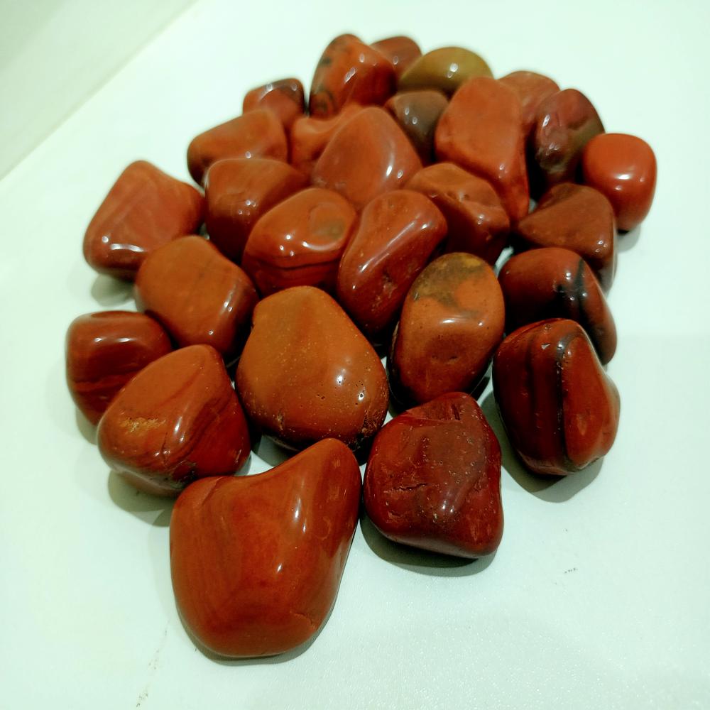 Red Polished Pebble Stone