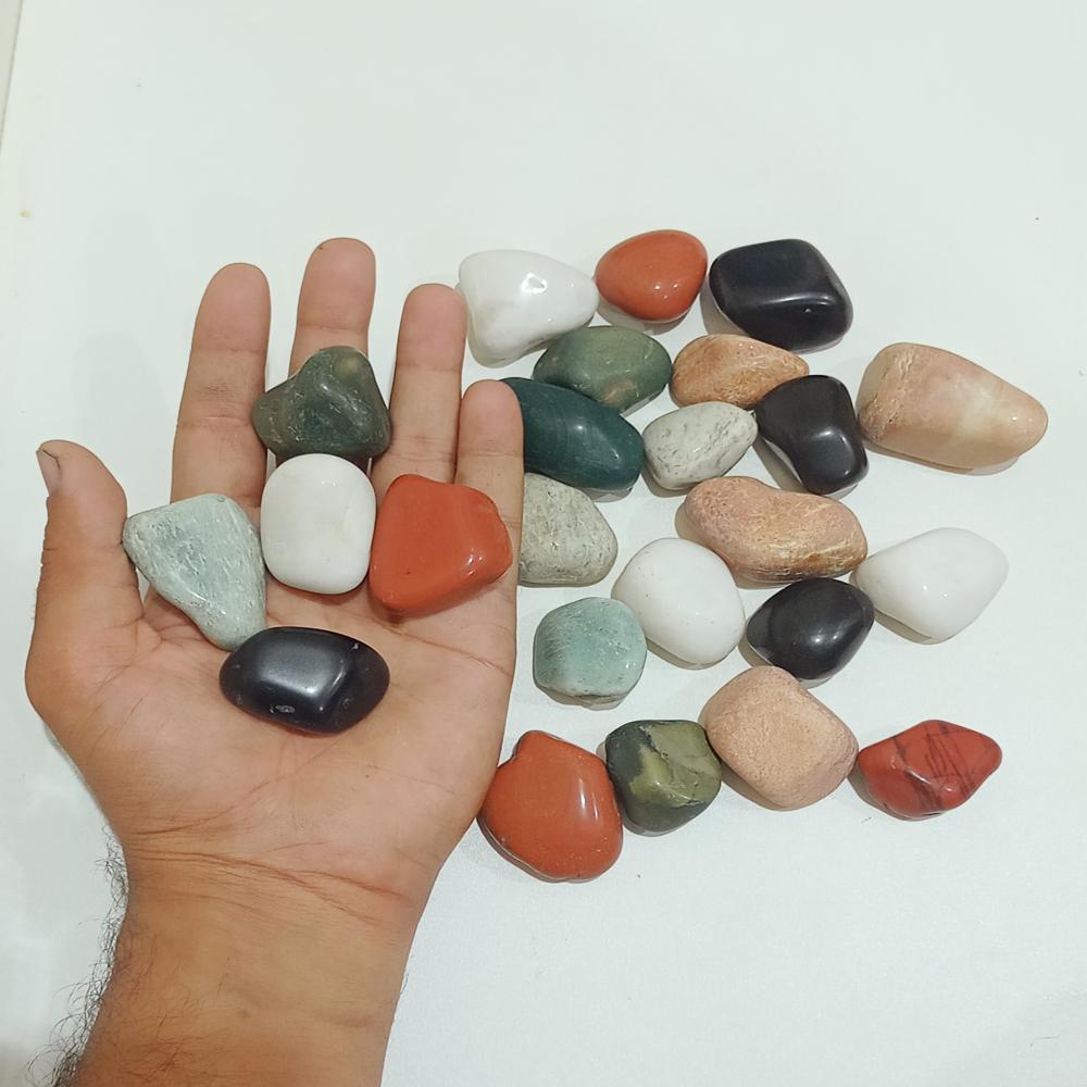 landscaping high quality golden quartz polished pebbles