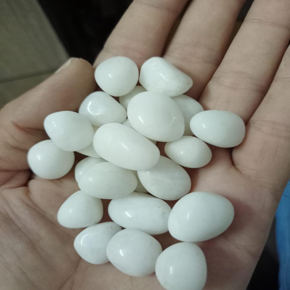 landscaping high quality golden quartz polished pebbles