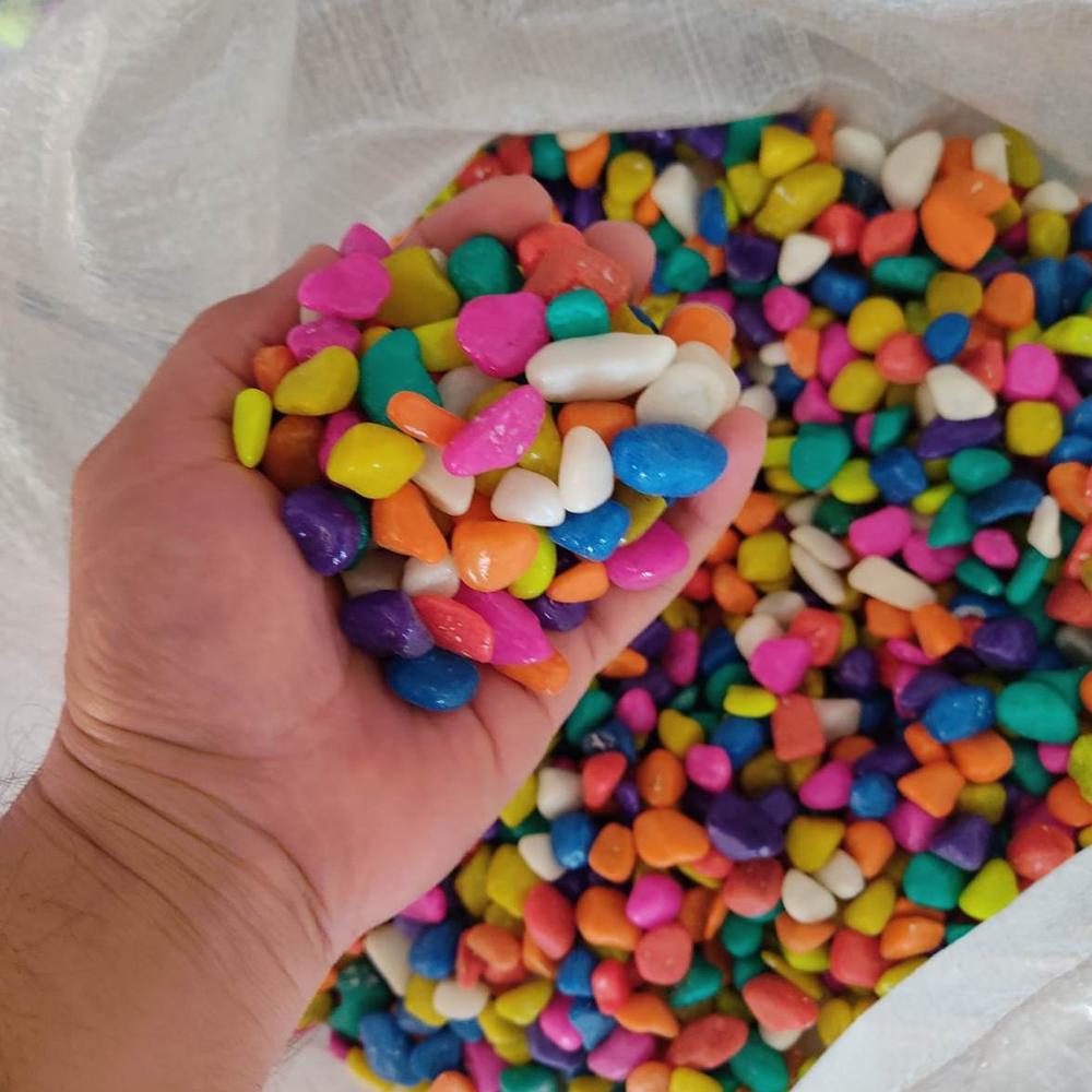 Mix color aquarium and flower pot decoration bulk used mix gems