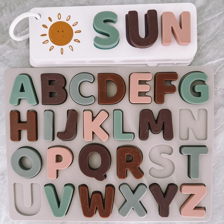 Premium Wooden Alphabet Puzzle Board