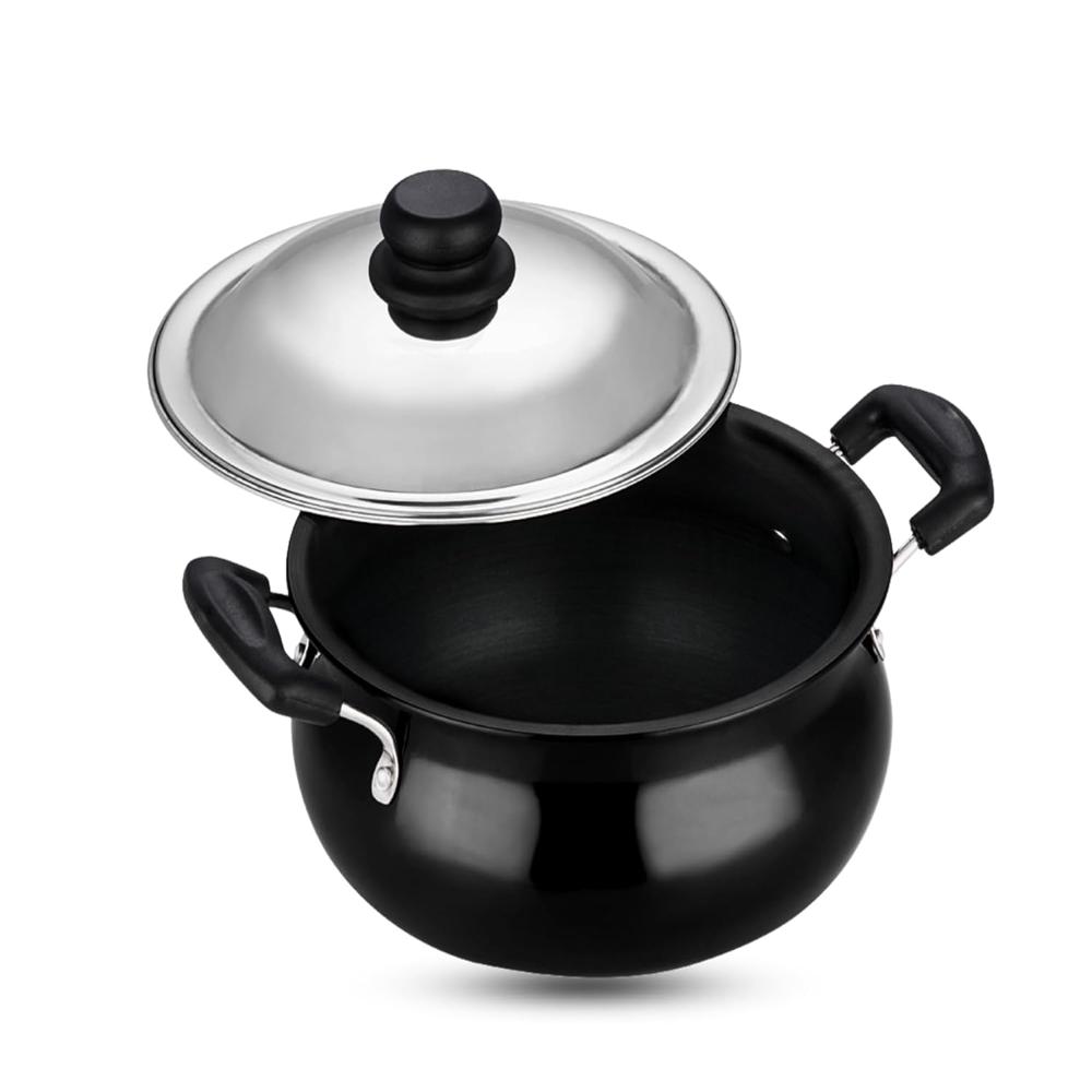 Pearl Hard Anodised Non Stick Handi with Lid