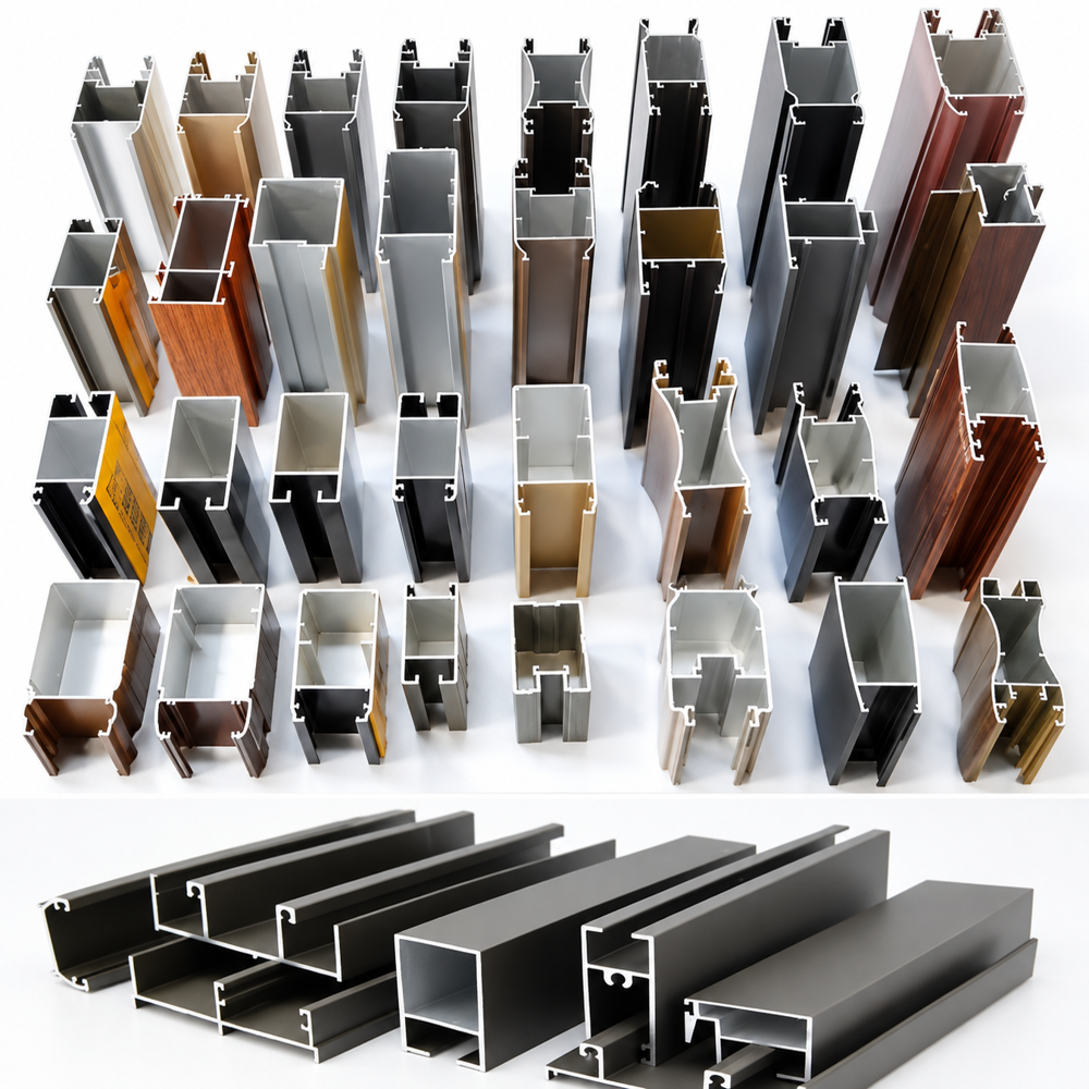 Aluminium Sliding Window Sections - AA6063 Alloy, 5.8m/6m Length, Custom Sizes, Anodized/Powder Coated | Lightweight, Fire Rated, UV Resistant, High Strength