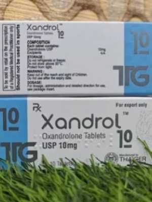 Xandrol 10 mg - Oxandrolone Film-Coated Tablets 10 per Pack, Anabolic Steroid for Muscle Wasting and Osteoporosis