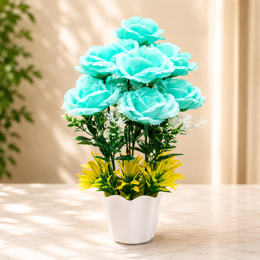 9 Flower Paper Rose Basket