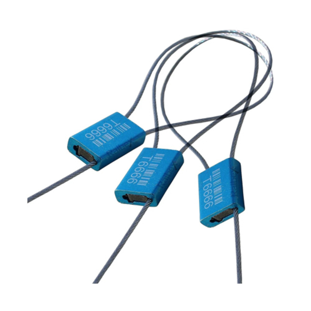 Ws15 Square Wire Seal - Durable Plastic, Multiple Sizes Available, Striking Blue Color | Ideal For Industrial Sealing Applications