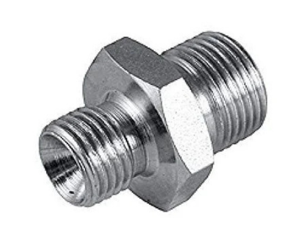 Stainless Steel Hydraulic Adapter - Color: Silver