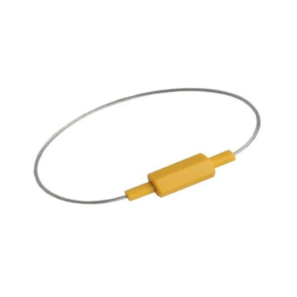 Hex Wire Seal - Plastic And Steel, 1 Meter Length, Yellow Color, -50 To +80 Degrees Celsius, Greater Than 3.5 Kn Tensile Strength, 1.8 Mm Thickness