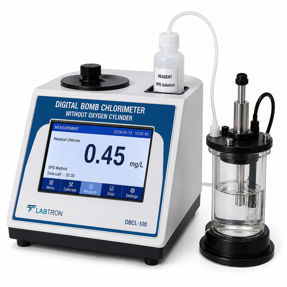 Digital Chlorimeter Without Oxygen Cylinder