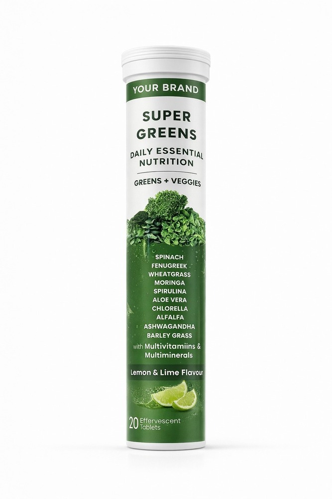 Natural Green Detox Effervescent Tablets