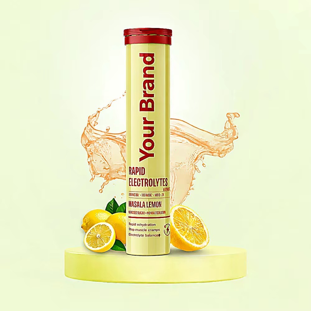 Rapid Electrolyte Effervescent Tablets lemon Flavor