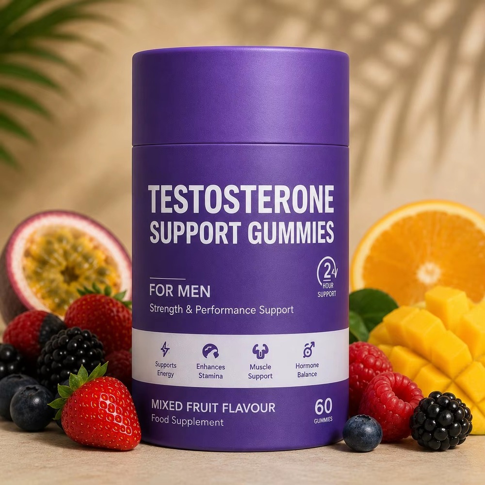Testosterone Support Gummies for Men Strength & Performance Support