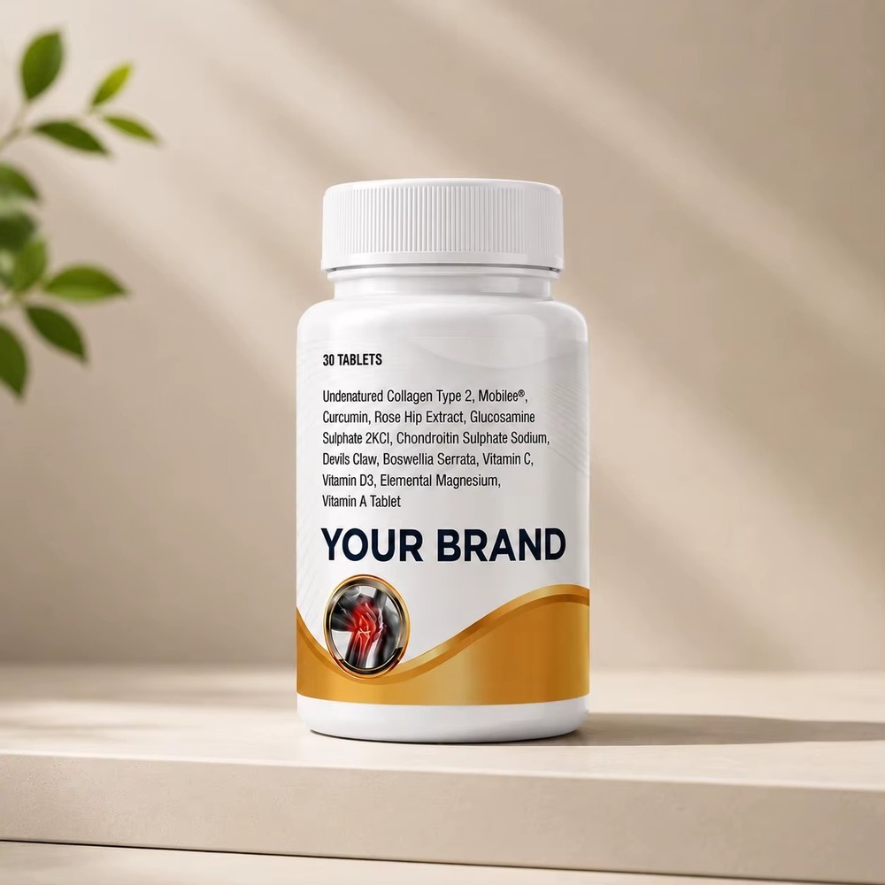 Undenatured CP, Collagen Peptides I,III,V,IX,X,XII Tablets