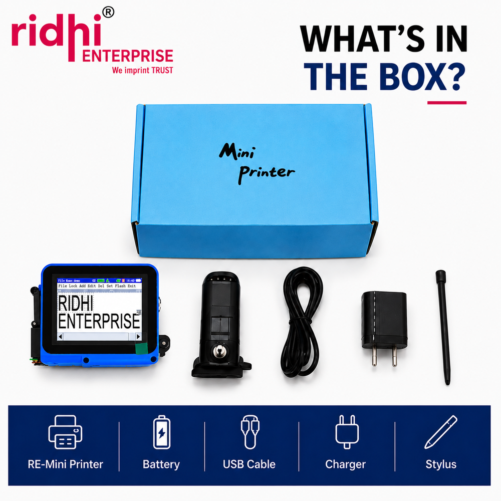 Ridhi Mini Printer Thermal batch coding machine