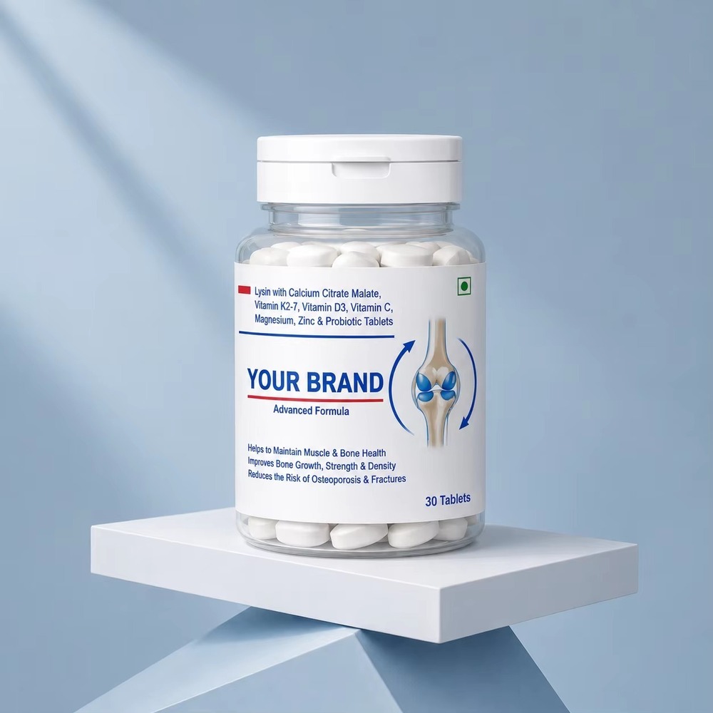 Calcium Citrate Malate, Calcitriol, L- Methyl Folate, Cyanocobalamin, Vitamin K2-7, Magnesium & Zinc Tablets